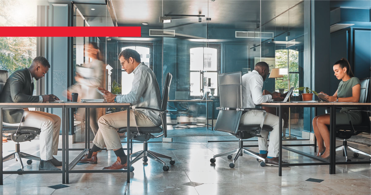 happy employees with fresh office air ✦ Prestige Duct Cleaning Happy, Healthy Employees In Durham Office Building With Clean Ducts