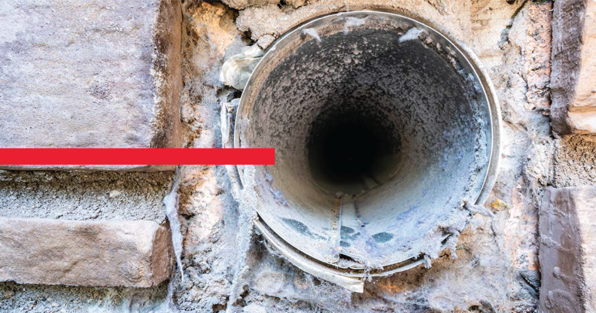 Lint And Debris Build Up In A Dryer Vent In A Durham Home