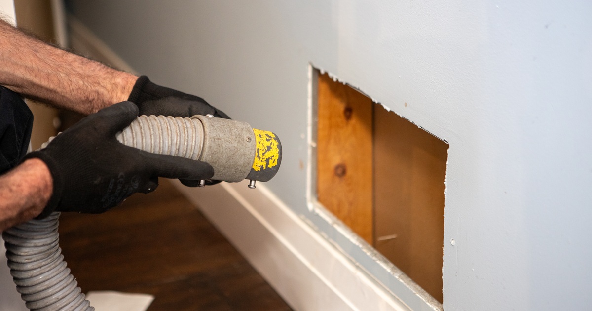 Duct Cleaning Hose Goes Into Duct | Prestige Duct Cleaning